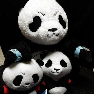 Jujutsu Kaisen PANDA Japan Anime Plush Lot Big Stuffed Animal + Keychain & Strap